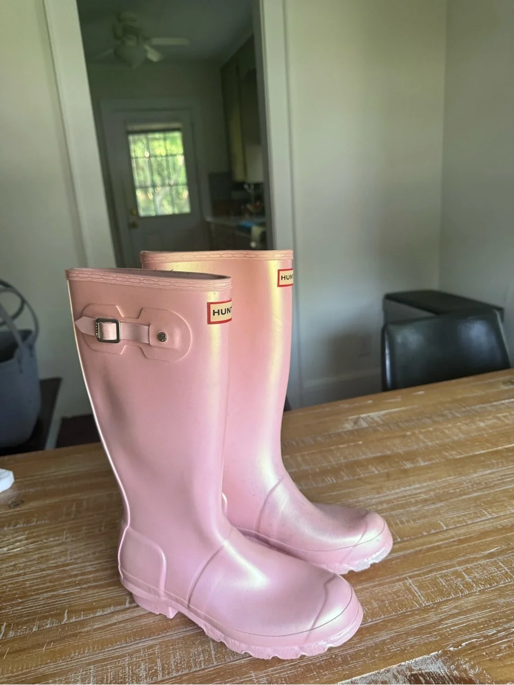 Hunter Pink Women's Tall Rain Boots